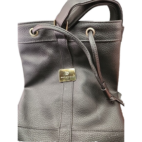 Monteil Paris Logo Bucket Draw String Bag SKA16 - Picture 2 of 11